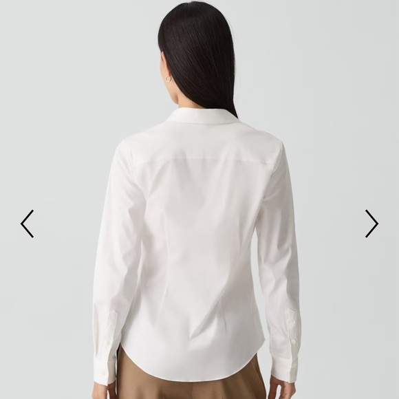 Theory Fitted Shirt in Good Cotton, Large - Picture 6 of 11